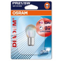 Автолампа галогенная OSRAM P21/5W DIADEM RED 12V 21/5W (2шт.)