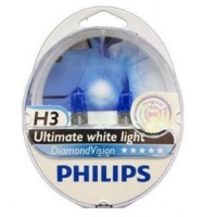 Автолампа галогенная PHILIPS DIAMONDVISION H3 12V 55W  (2шт.)